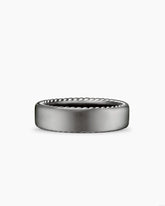 Streamline® Band Ring in Grey Titanium, 6mm